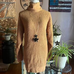 Arizona jean Company Long Turtleneck Sweater Size Small Pumpkin Ale